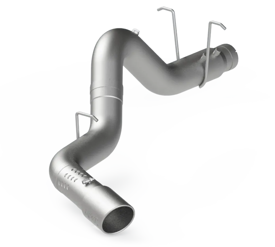 Armor Lite Filter Back Exhaust System; 5 in.; Incl. Over Axle Pipe/Tailpipe/Hardware/6 in. Outlet Diameter Tip; Single Side Exit; Aluminized; product image