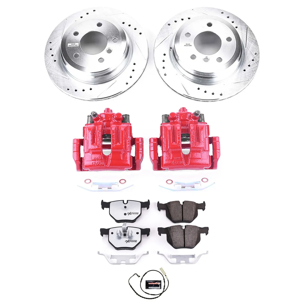 Z26 Street Warrior Upgrade Kit: Drilled/Slotted Rotors; Carbon-Fiber Ceramic Pads; Pad Sensors; Powder Coated Calipers product image