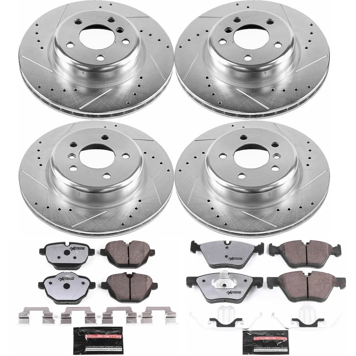 Z26 Street Warrior Upgrade Kit: Drilled/Slotted Rotors; Carbon-Fiber Ceramic Pads W/Hardware; Pad Sensors product image