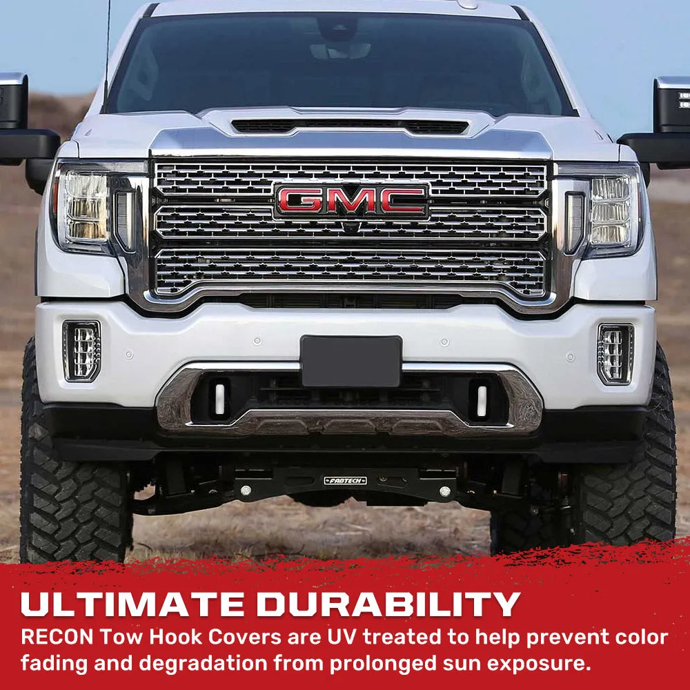 Chevy 20-25 Silverado 1500 Tow Hook Covers 2-Piece Set of Silicone Covers Standard & LED Options - Multiple Colors product image