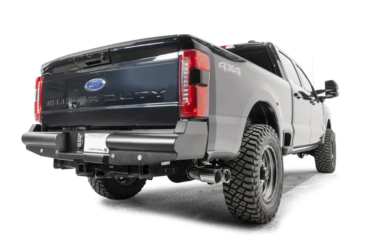 99-22 Ford F250/350 Elite Black Steel Series Rear Bumper product image