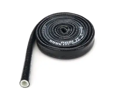 Thermo-Tec Products Heat Sleeve 3/4 Inch x 10 Foot Braided Fiberglass 500-2200 Degree F Black Thermo Tec