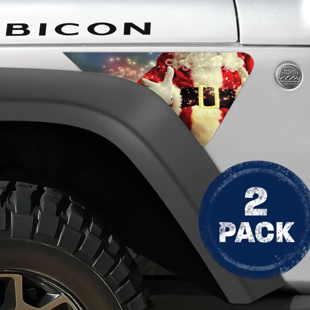 Santas Belly 2pc Vinyl Fender Decal product image