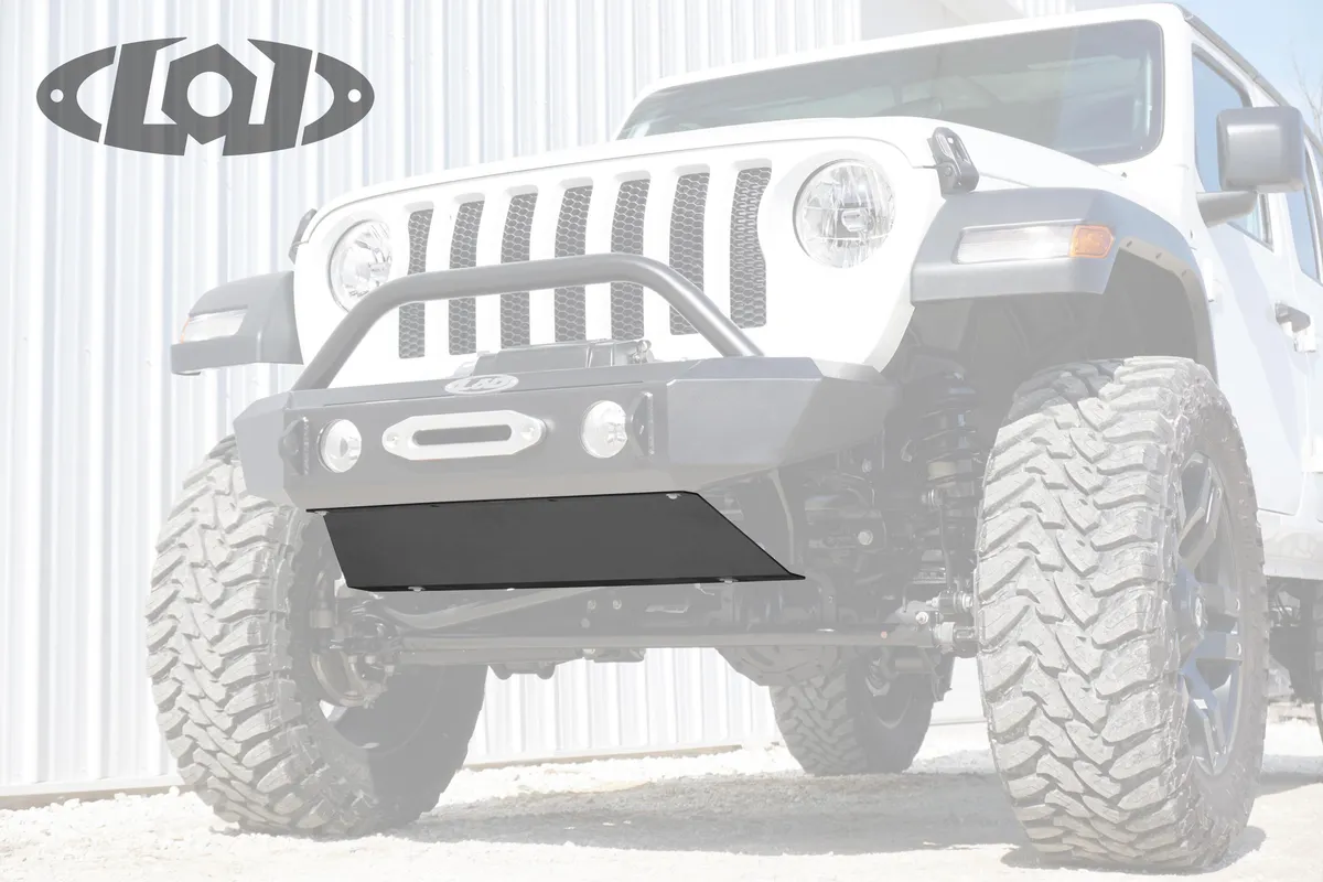JL/JT Signature Series Shorty Bolt on Skid Plate (Black Powder Coated) product image