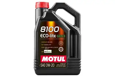 Motul Motul 8100 Eco-Lite Gen3 0W-20 Synthetic Motor Oil - 5L