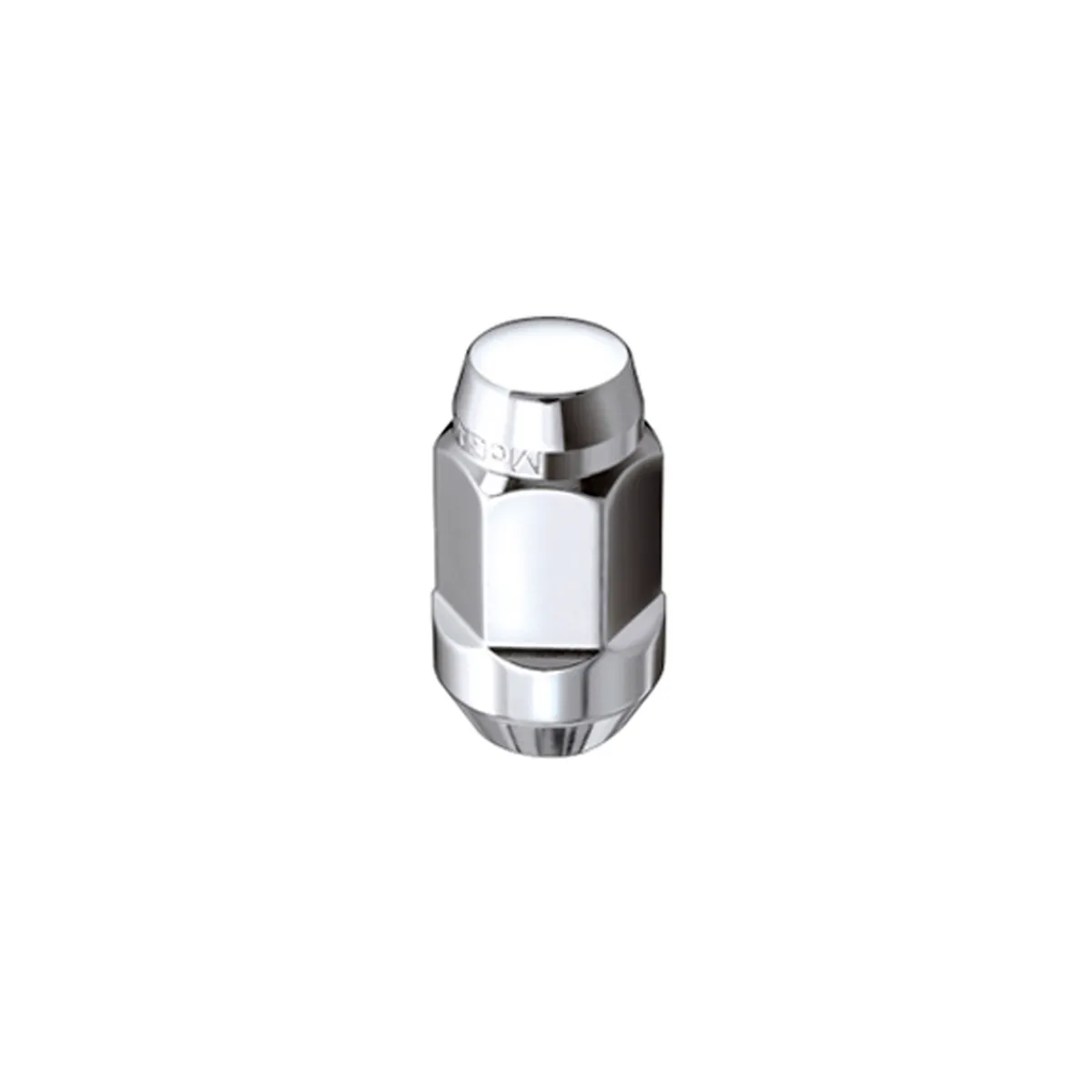 Hex Lug Nut M14x1.5 Cone Seat Bulge 22mm Hex 1.945 in Oal Chrome (4 Pk) product image
