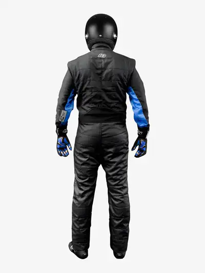 K1 RaceGear Suit Outlaw Small Black / Red SFI 3.2A/5