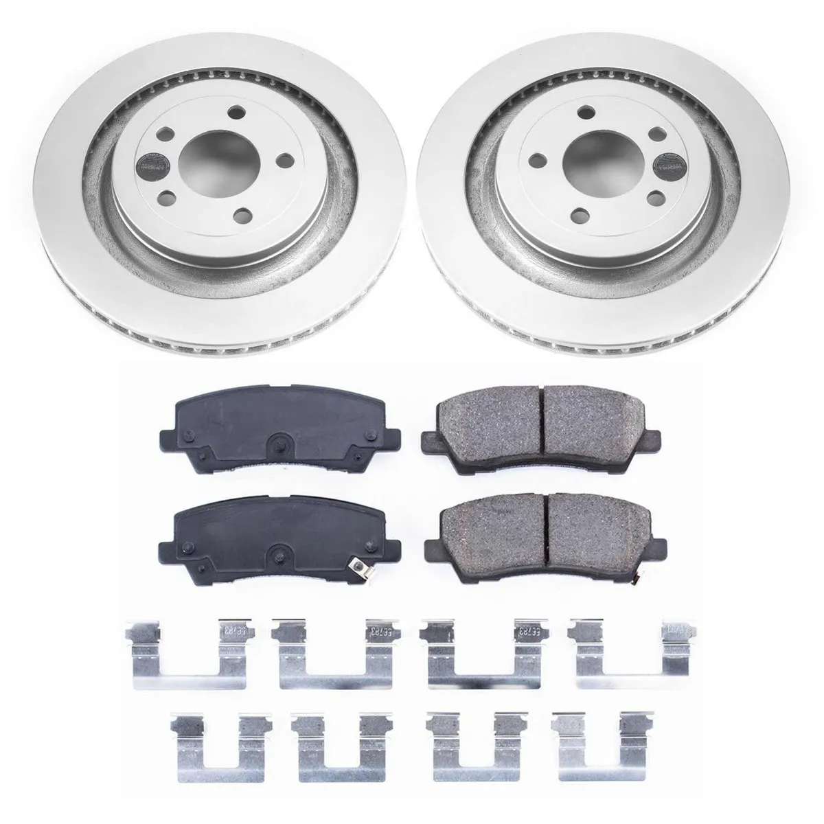 Z17 Geomet Coated Rotor Kit: Genuine Geomet Fully Coated Rotors; Ceramic Pads W/Hardware product image