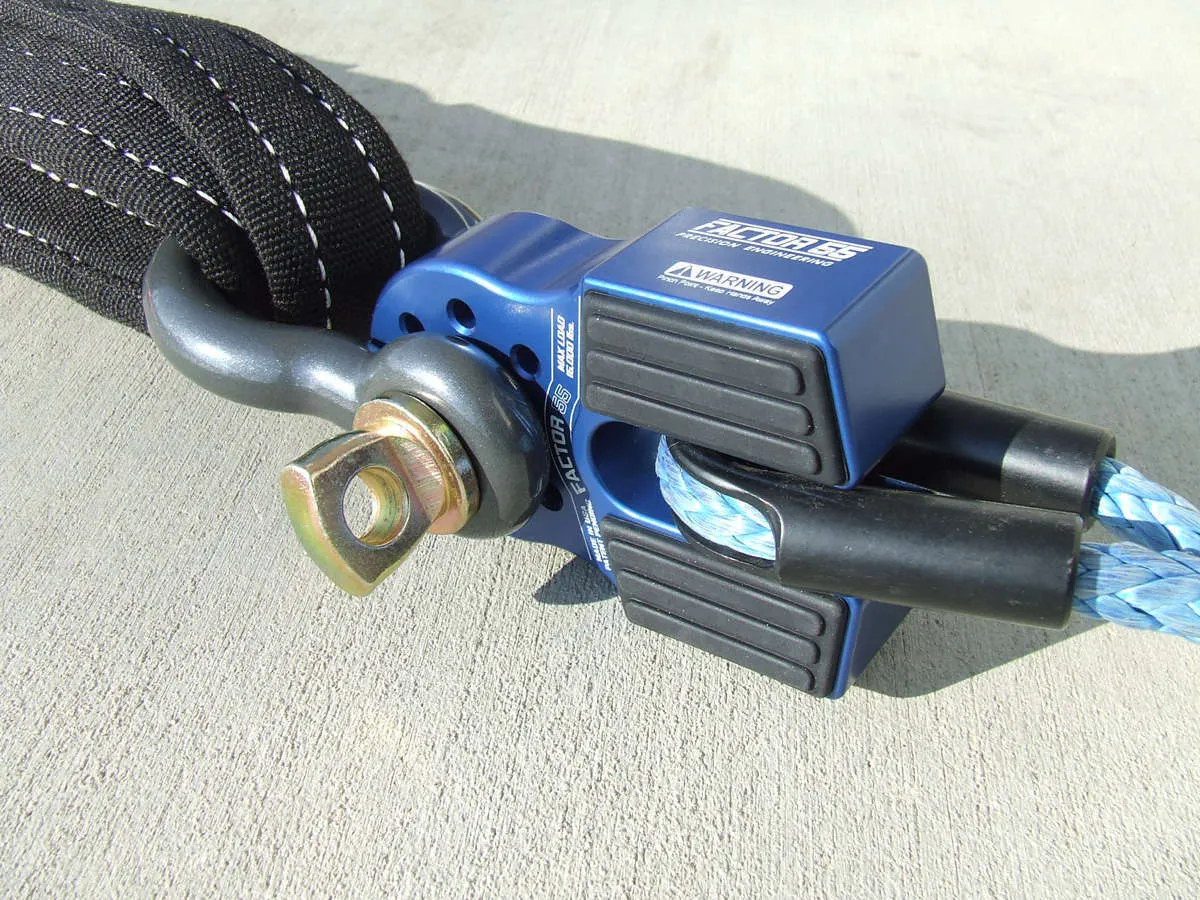 Factor 55 00050-02 Flatlink Winch Shackle Mount -- Blue product image