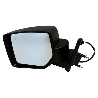 Crown Automotive Jeep Replacement Door Mirror; Left; Power; Heated; Manual Fold-Away; Textured Black Finish;