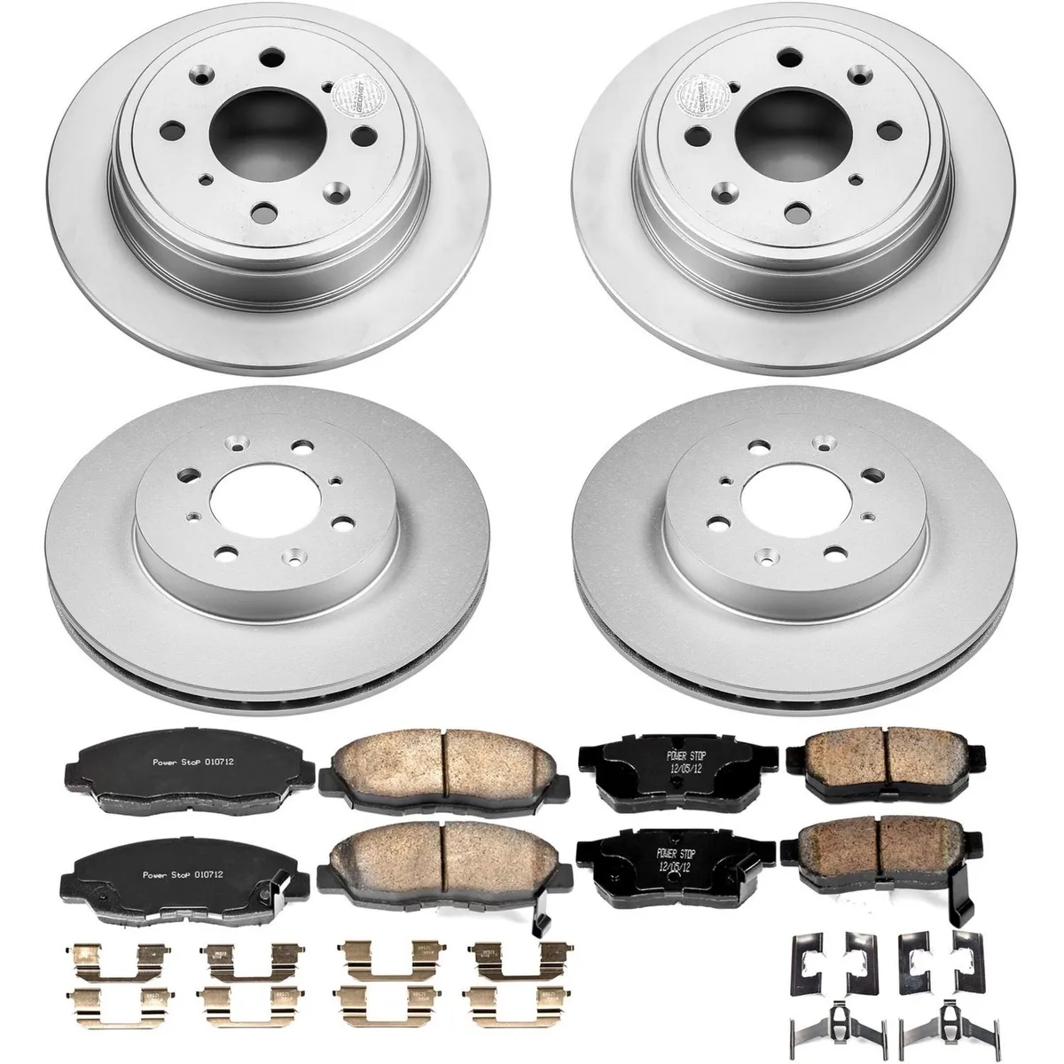 Z17 Geomet Coated Rotor Kit: Genuine Geomet Fully Coated Rotors; Ceramic Pads W/Hardware product image