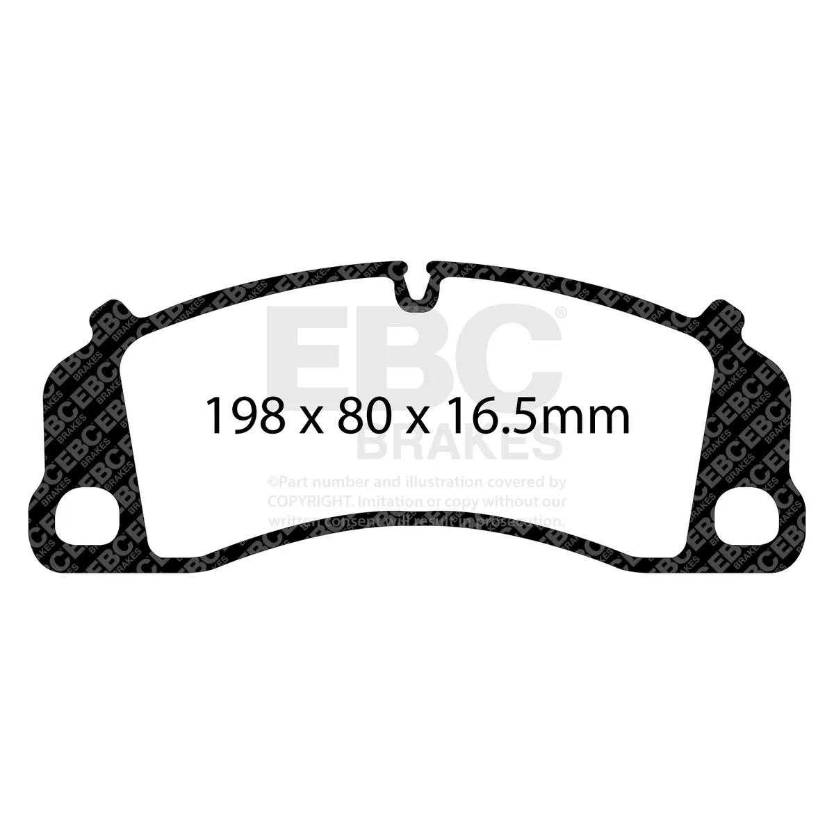 EBC Yellowstuff Full Vehicle Kit; Front and Rear; FMSI Pad No. D1741/D1740; Vented; 5/5 Bolt Front/Rear; 380/380mm Dia.; 69/74mm Height; 34/30mm Thick; product image
