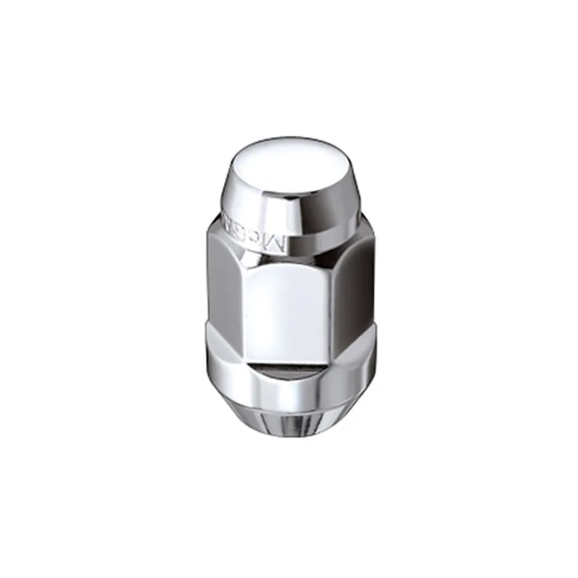 Hex Lug Nut 7/1620 Cone Seat Bulge 3/4 Hex 1.45 in Oal Chrome (4 Pk) product image