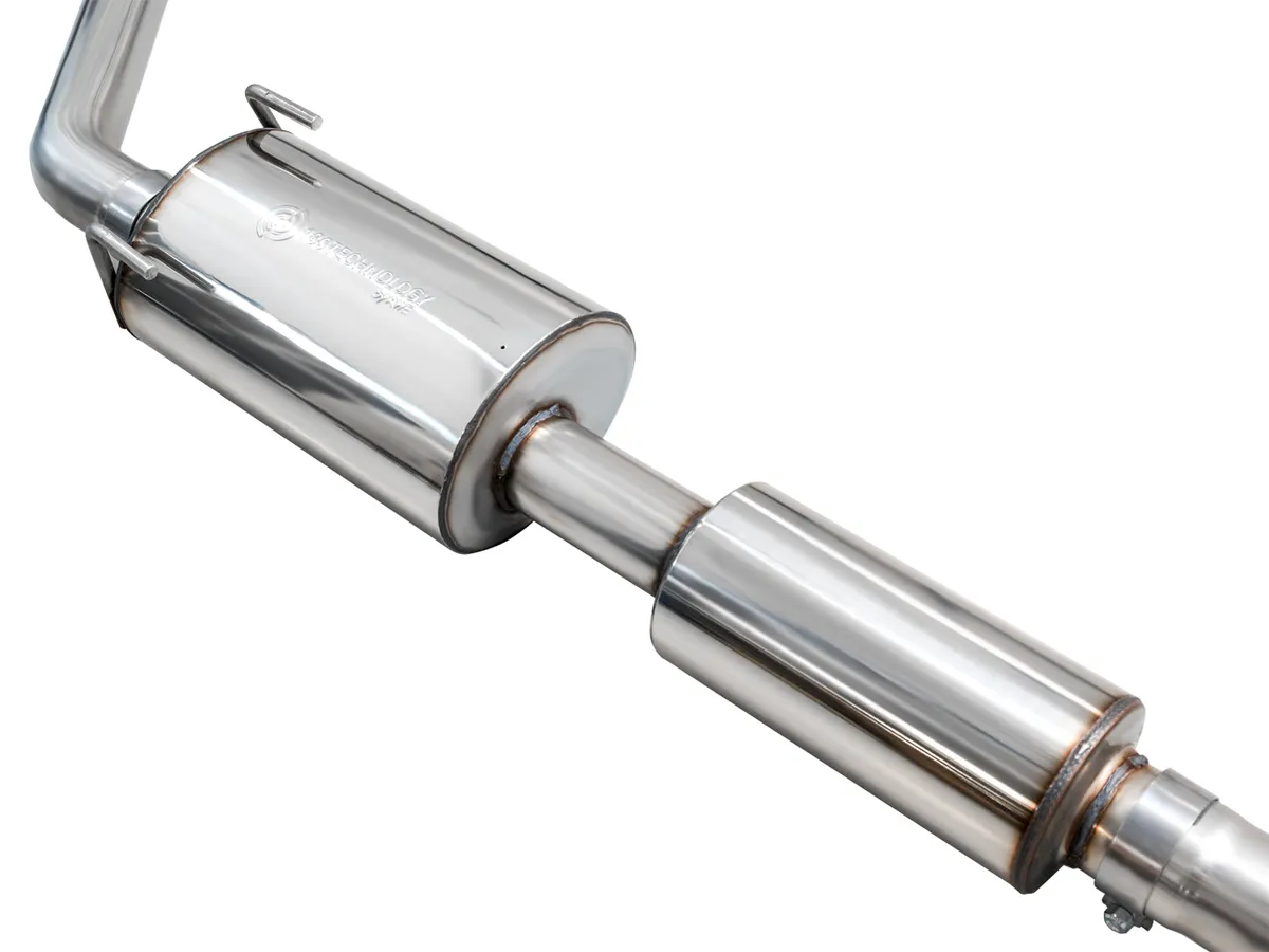 AWE 0FG Exhaust for 4th Gen Toyota Tacoma - Dual Chrome Silver Tips product image
