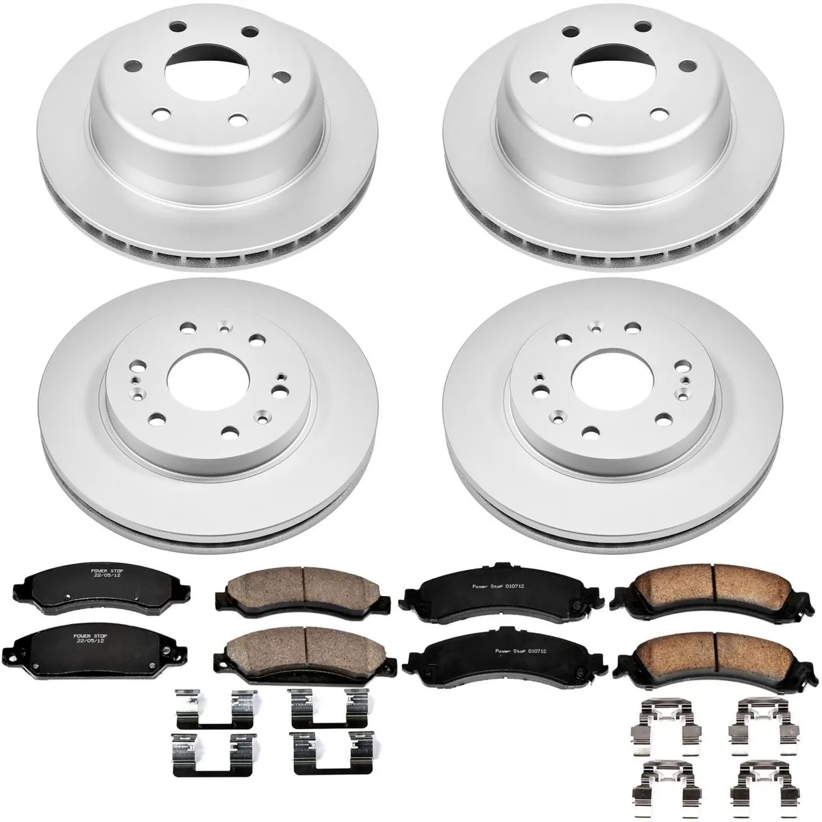 Z17 Geomet Coated Rotor Kit: Genuine Geomet Fully Coated Rotors; Ceramic Pads W/Hardware product image