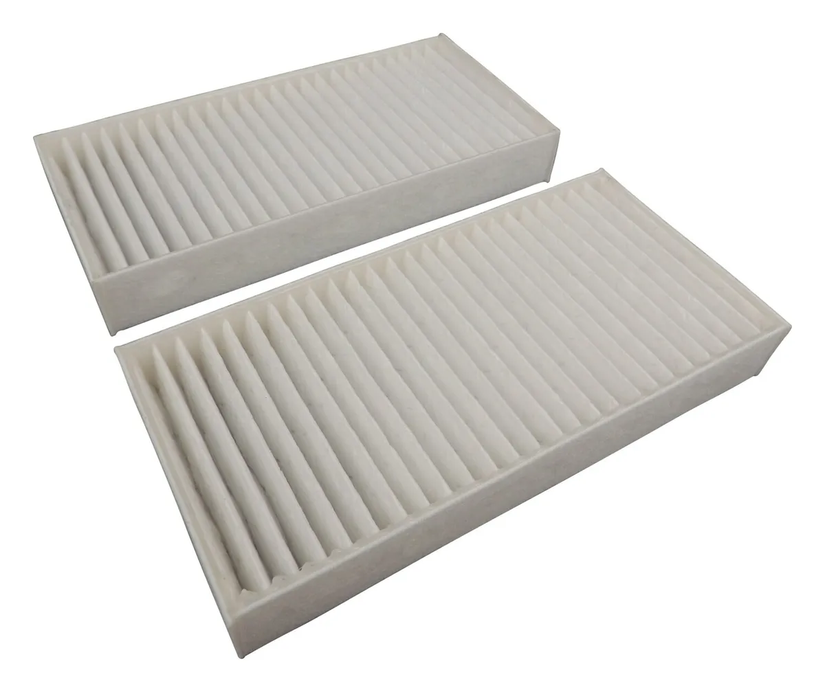 Cabin Air Filter Kit; Includes 2 Cabin Air Filters; Paper; White; product image