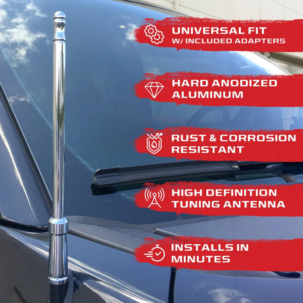 Aluminum 8" Antenna Mast (Fits OEM Factory Threaded Antenna) Multiple Colors product image