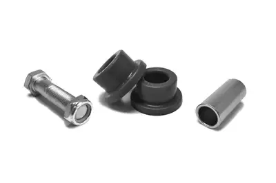 Steinjager Steinjäger 3/8 Bore Poly Bushing Replacement Kit 3.00 Wide Fits 1.510 ID Tube Black Poly Bushings Hardware Included
