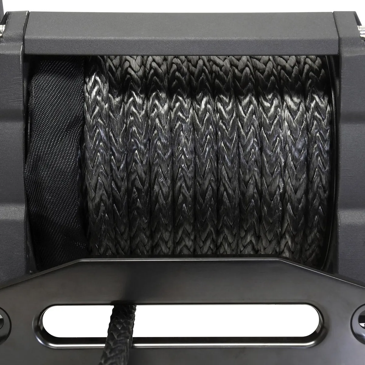 Tiger Shark 18000SR 18000lb 12V DC Winch with Synthetic Rope Black - 1518001 product image