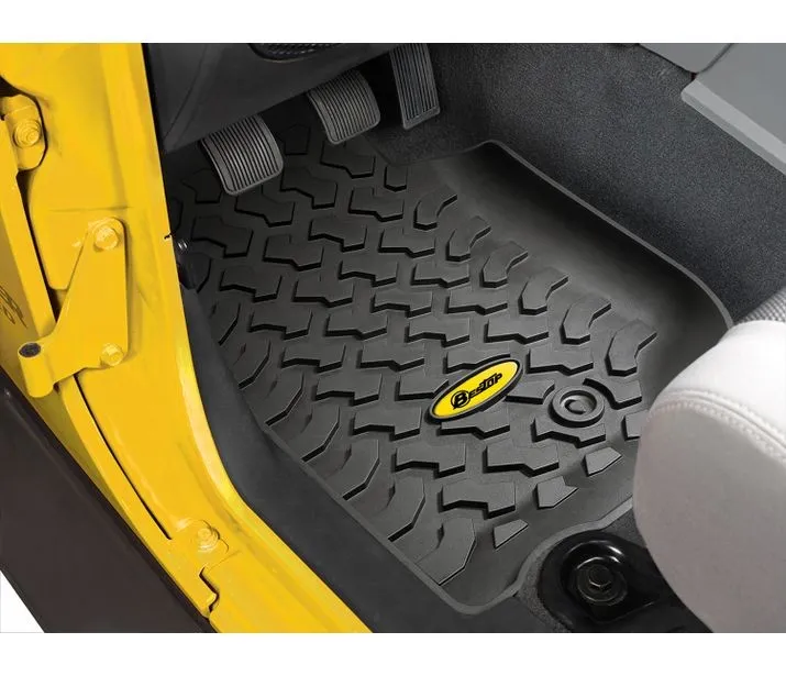 Jeep Front Floor Mats For Jeep 2007-2013 Wrangler JK Black Pair Bestop product image