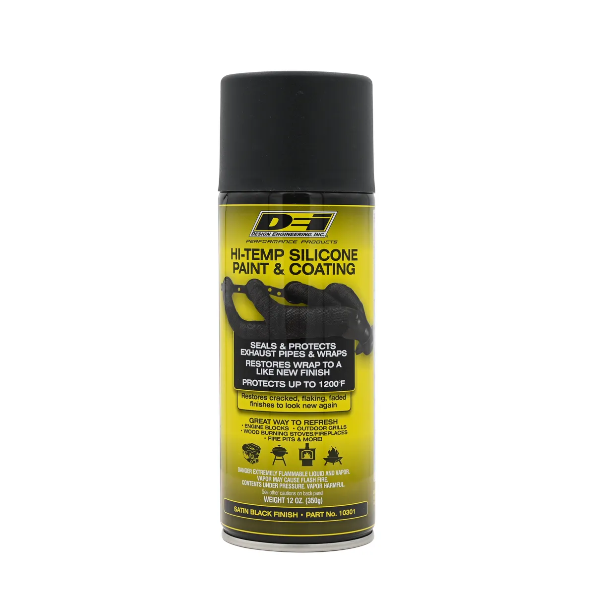 DEI 10301 Hi-Temp Silicone Coating Spray Black 010301 product image