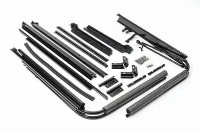 MasterTop Jeep YJ Complete Replacement Hardware Kit For 87-95 Wrangler YJ Black MasterTop