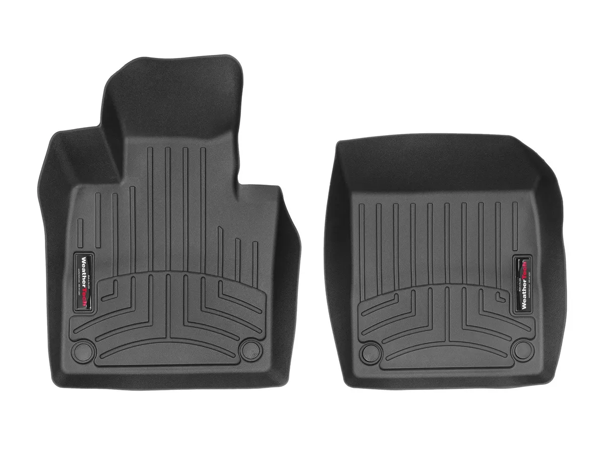 Weathertech FloorLiner™ DigitalFit®; Black; Front;