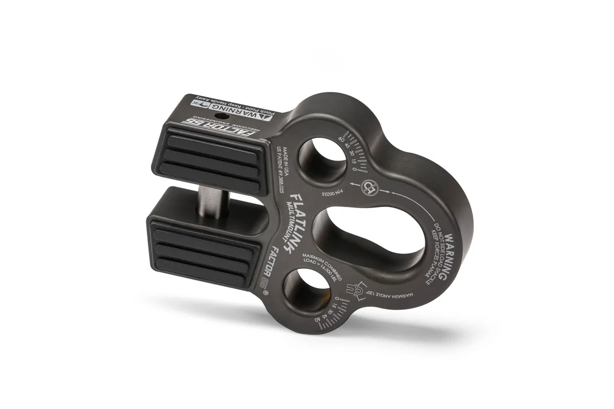 Winch Line Shackle Mount Foldable Flatlink Multimount Gray Factor 55 product image