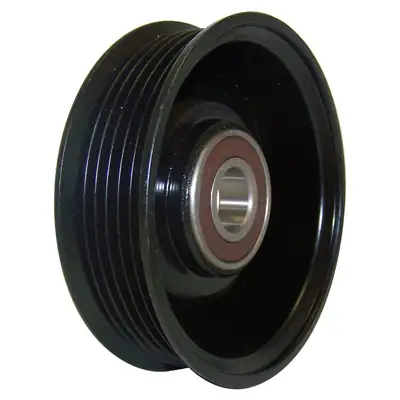 Crown Automotive Jeep Replacement 1997-1998 Cherokee XJ w/ 2.5 or 4.0L engine; Diameter: 3.95in-100mm; 6 Grooves; Idler Only 1997-1998 Wrangler TJ w/ 2.5 or 4.0L engine; Diameter: 3.95in-100mm; 6 Grooves; Idler Only