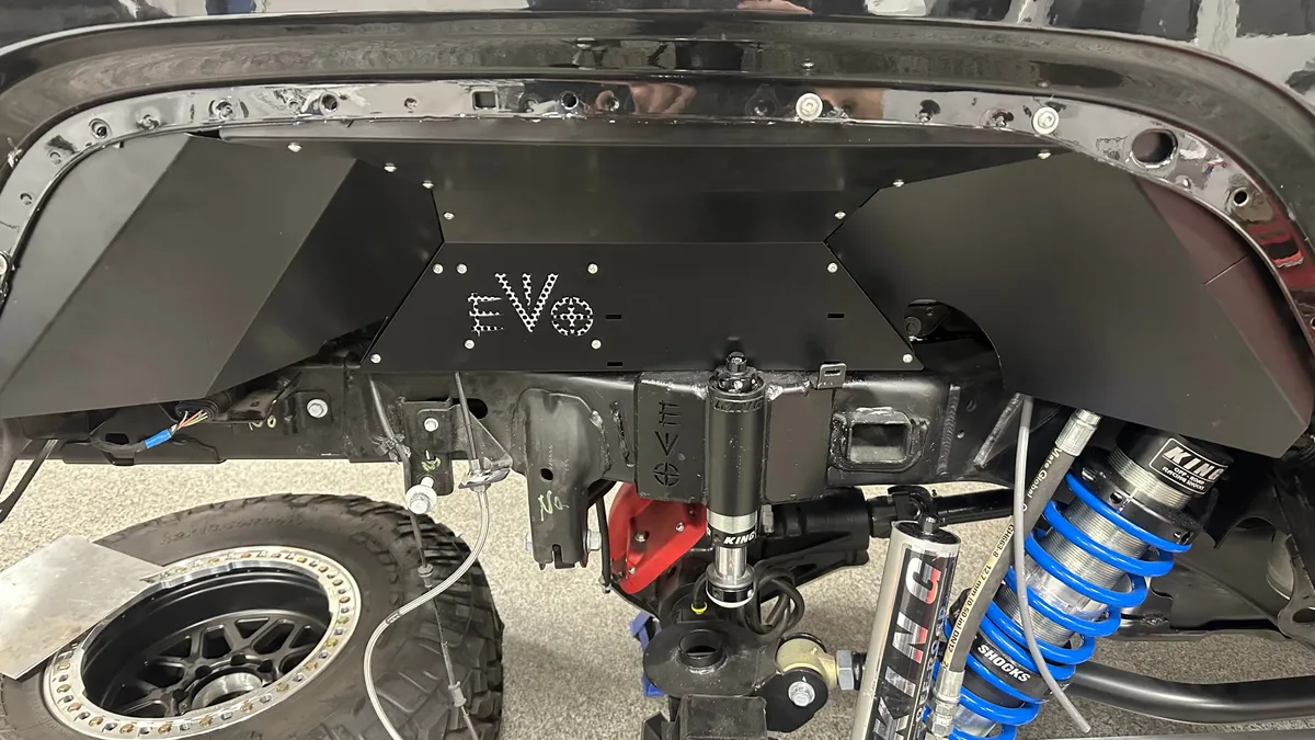 Evo Manufacturing Rear Aluminum Inner Fenders - Bare - JT product image