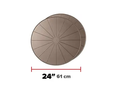 Weathertech Project Mats; Tan; 24 in.; Round; Set of 2;