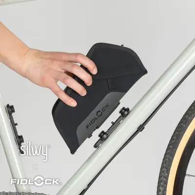 SILWY MAGNET Magnet Bag Fidlock Twist Essential Bag Black Incl. Bike Base
