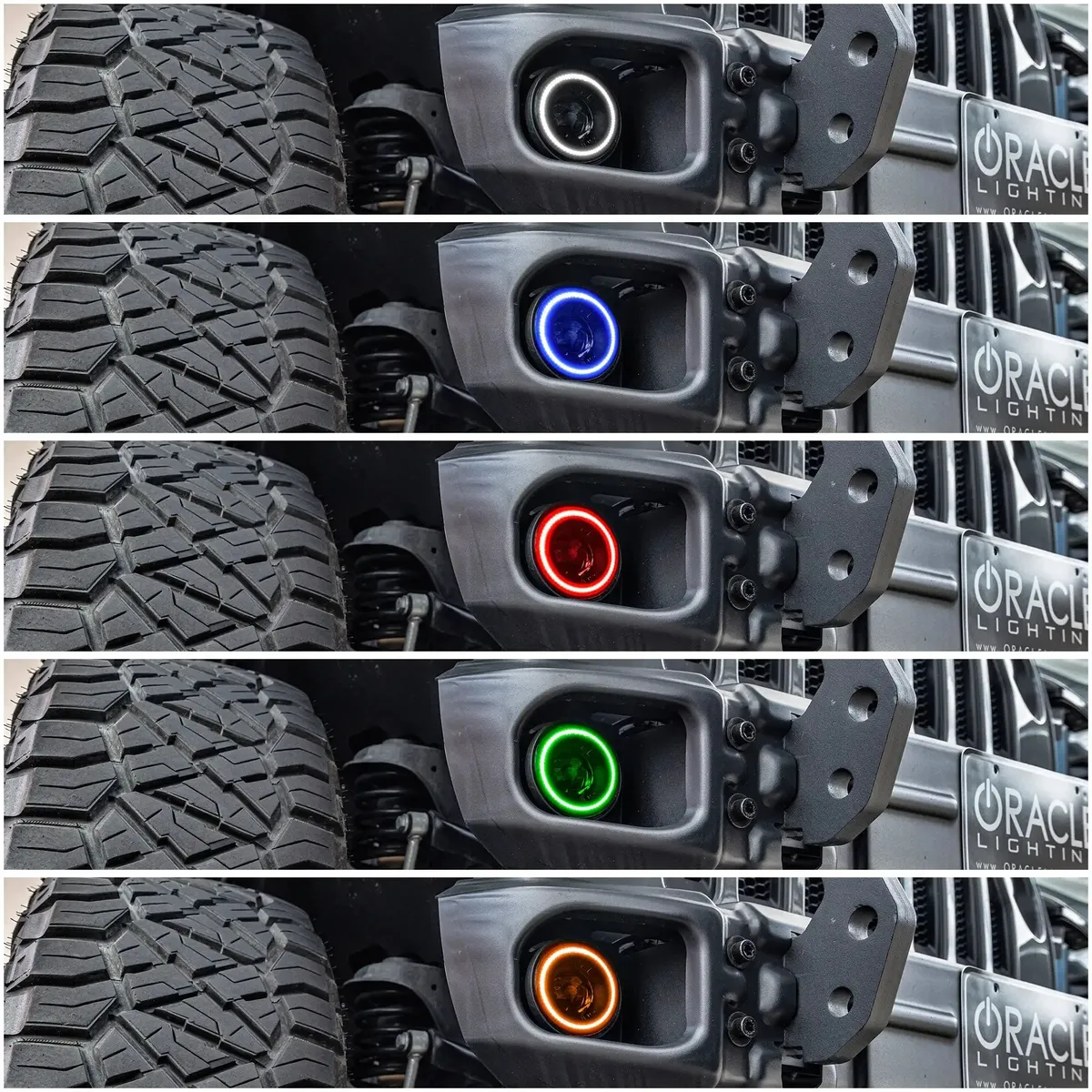 ORACLE Lighting 20W LED Fog Lights for Jeep Wrangler JK/JL & Gladiator JT | High Performance Plug-and-Play product image