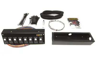 Painless Wiring Trail Rocker 8-Switch Panel; Flange Mount;