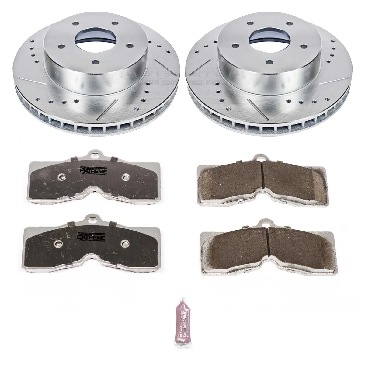 Z26 Street Warrior Upgrade Kit: Drilled/Slotted Rotors; Carbon-Fiber Ceramic Pads W/Hardware product image