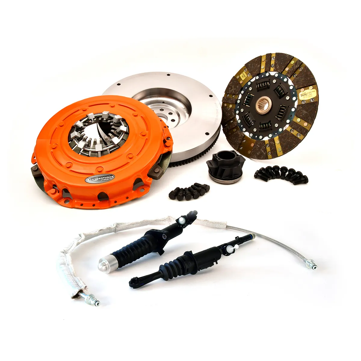 Centerforce Dual Friction ?, High Performance Clutch and Flywheel Kit, 127 Tooth Gear, 8 Bolt Crank, 494 ft/lbs Capacity, 10.4in Dia., 21-Spline, Fits Jeep Gladiator and Wrangler 3.6L product image