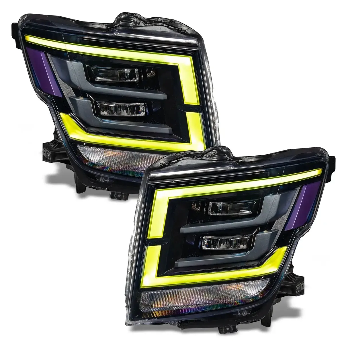 Oracle Lighting 2021-2022 Nissan Titan Colorshift Rgb+w Headlight DRL Upgrade product image
