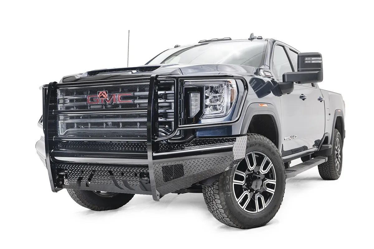2022 Sierra 2500/3500 Black Steel Front Bumper w/ Full Grill Guard product image