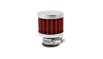 Vibrant Performance Crankcase Breather Filter w/Chrome Filter Cap; 0.75 in. ID; 2.1875 in. Filter OD; 3.125 in. Overall H;