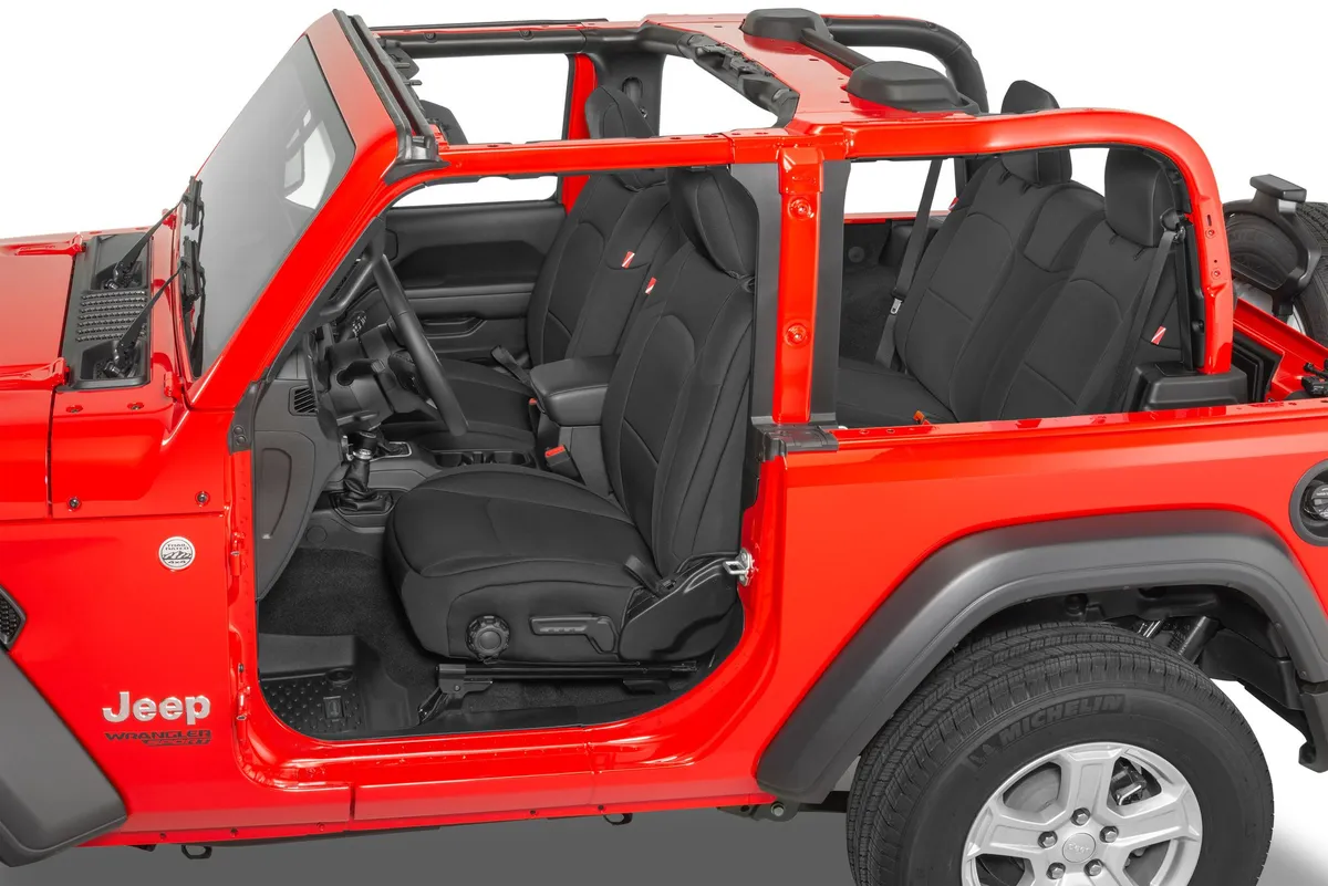 Jeep Wrangler Neoprene Seat Covers for 18-20 Jeep Wrangler JL 2-Door Black Diver Down product image