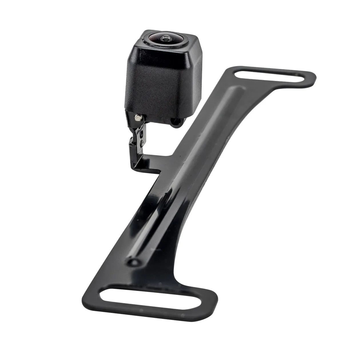 Universal Dual Mount CMOS Camera; Metal License Plate and Camera Mount; 22ft. Chassis Harness To RCA Included; Parking Gridlines and Image Mirroring Available; product image