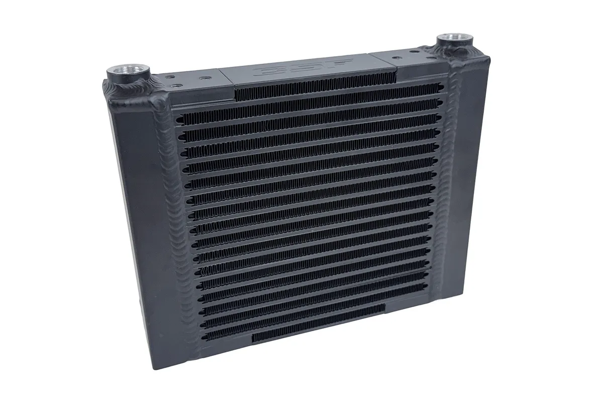 CSF Cooling - Racing & High Performance Division CSF Radiators Univeral Single-Pass Oil Cooler - M22 x 1.5 connections 2 NPT Ports - 8371