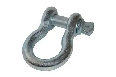 Bulldog Winch 3/4 Inch Bow Shackle 9.5k LB WLL Silver Bulldog Winch