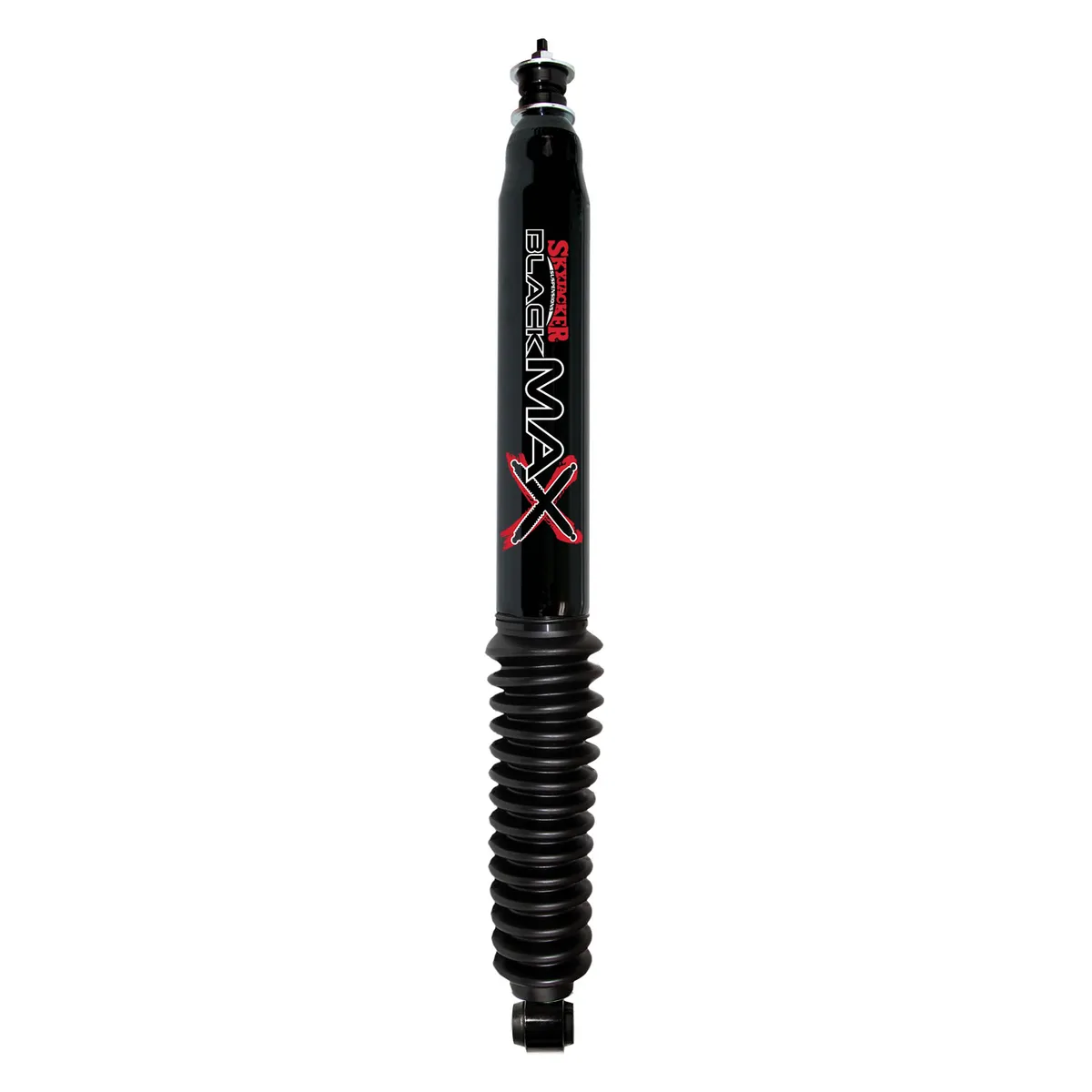 Black MAX Shock Absorber w/Black Boot 30.46 Inch Extended 17.42 Inch Collapsed 70-76 Ford F-100 77-79 Ford F-150 78-79 Ford Bronco 87-95 Jeep Wrangler 97-03 Ford F-150 04 Ford F-150 Heritage Skyjacker product image