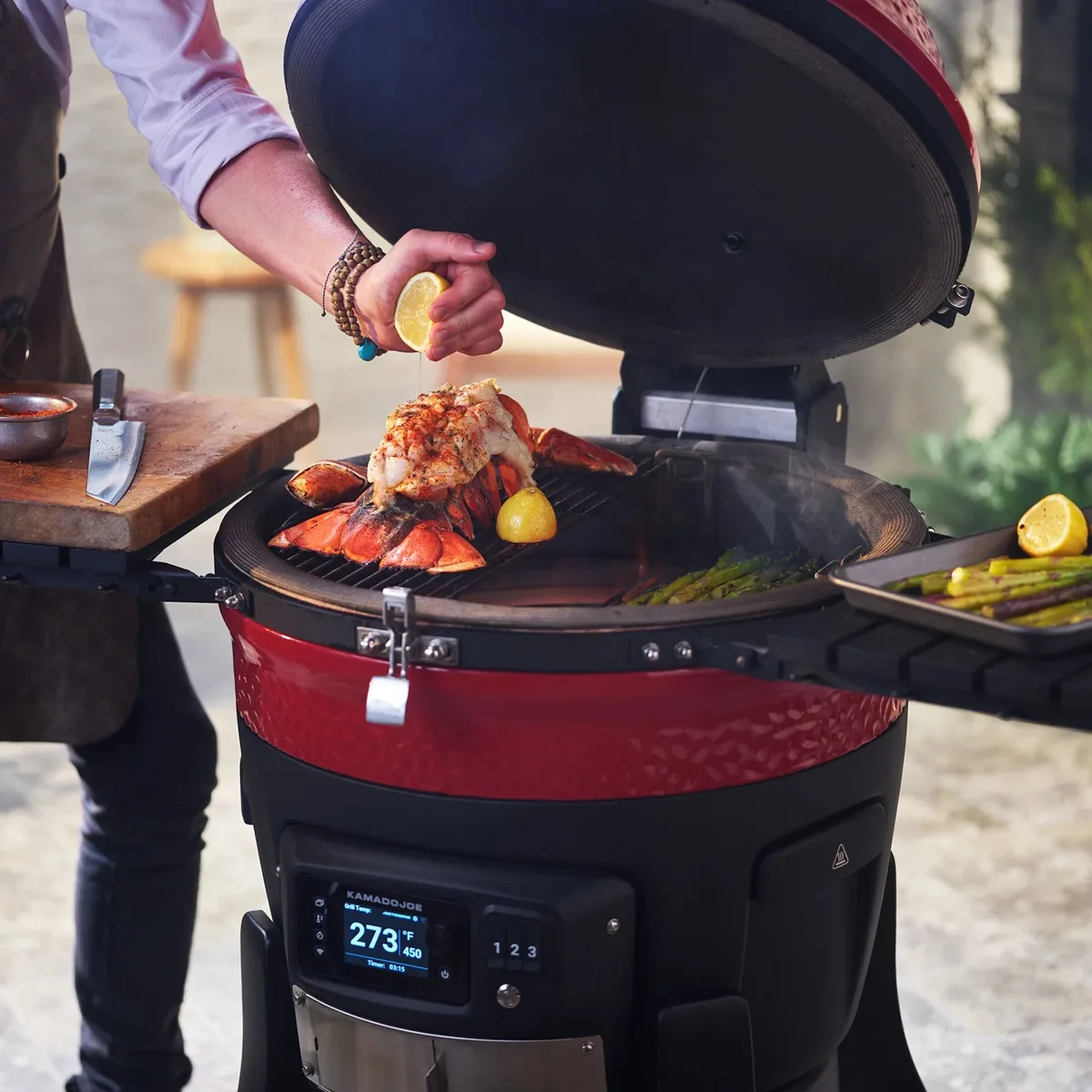 Konnected Joe Digital 18in Charcoal Kamado Grill product image