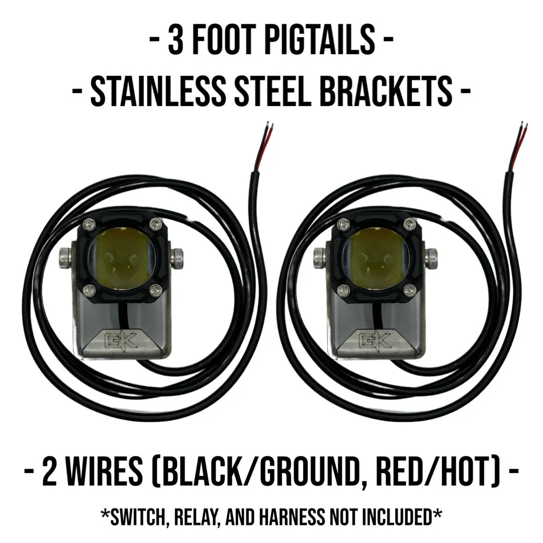 GK "Easy Switch" 3 Function LED Amber/White Pod Lights product image