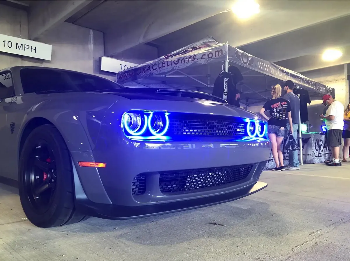 ORACLE Lighting 2015-2023 Dodge Challenger LED Surface Mount Headlight Halo Kit product image