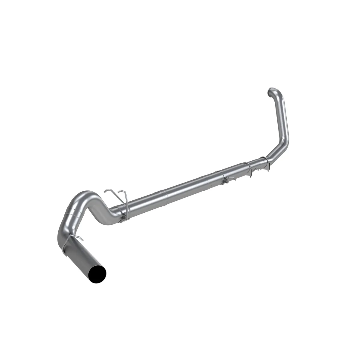 Armor Lite Turbo Back Exhaust System; 5in; Incl. 4 in. Turbo Down Pipe/Adapter/Ext. Pipes/Muffler DeletePipe/Over Axle Pipe; No Tip Incl.; Single Side Exit; OffRoad; Aluminized; product image