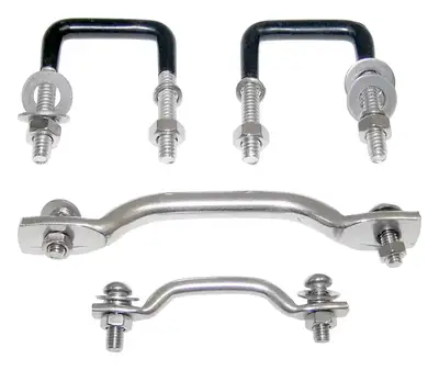Crown Automotive Jeep Replacement Windshield Tie Down Kit 1987-1995 YJ Wrangler;1955-1983 CJ-5;1955-1975 CJ-6;1976-1986 CJ-7;1981-1986 CJ-8;