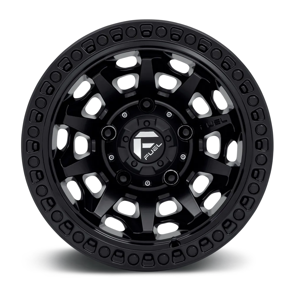 Fuel Off-Road Aluminum Wheels 17X9 Covert D694 5 On 127 Matte Black 71.5 Bore -12 Offset Multi Spoke Fuel Off Road Wheels